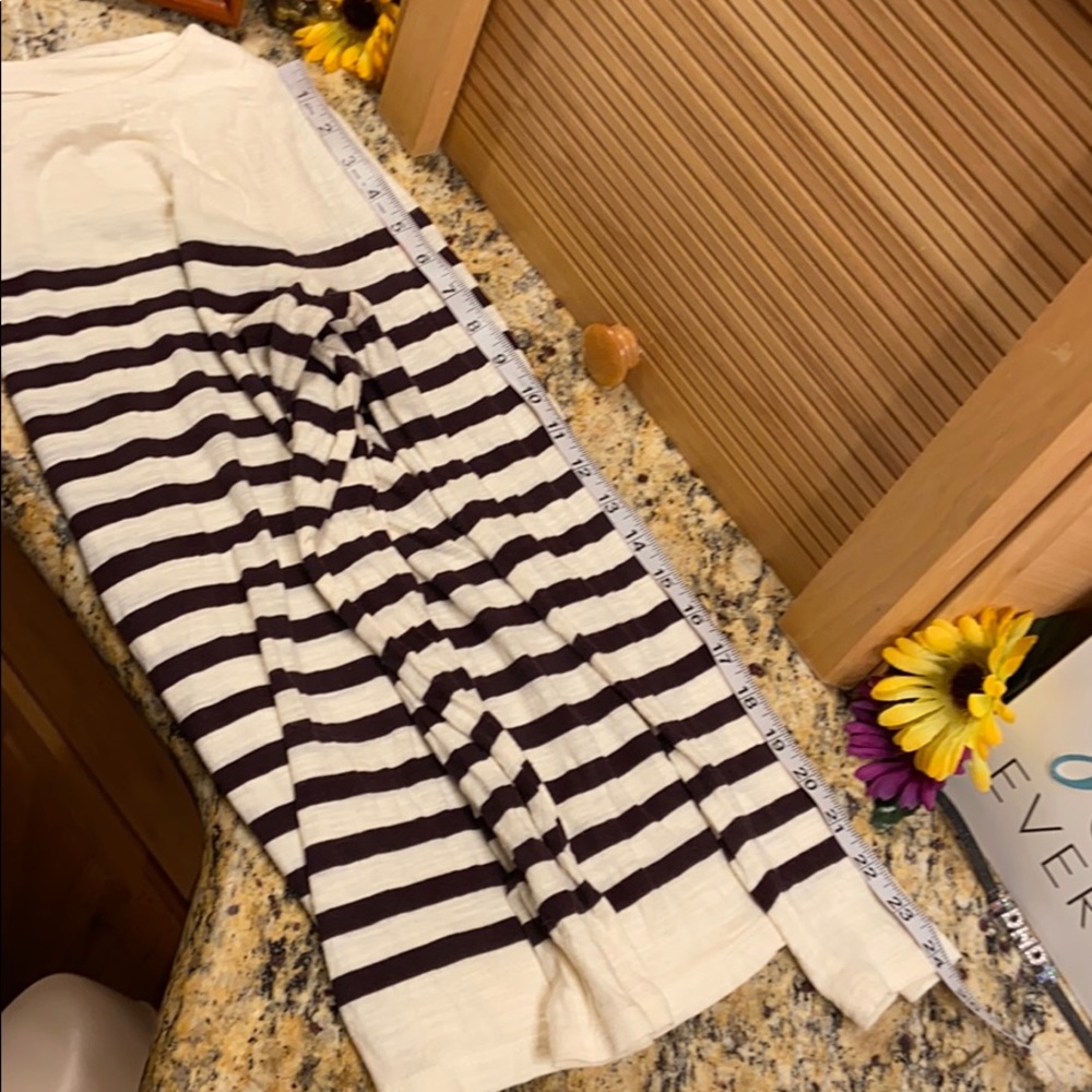 Loft long sleeve cream/black stripe top Large - Picture 13 of 16